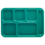 Cambro Co-Polymer Compartment Trays, Teal, Pack Of 24 Trays