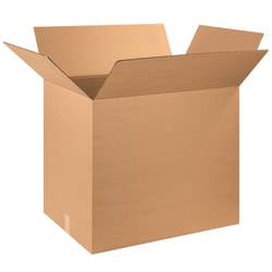 Partners Brand Corrugated Boxes, 28in x 20in x 25in, Kraft, Pack Of 10