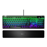 SteelSeries Apex 7 - Keyboard - with display - backlit - USB - US - key switch: SteelSeries QX2 blue