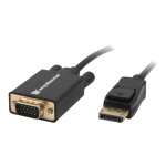 Comprehensive - Adapter cable - DisplayPort (M) to HD-15 (VGA) (M) - 6 ft - black