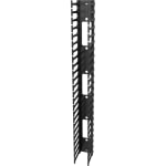 Vertiv Vertical Cable Manager for 800mm Wide 48U - Black - 2 Pack - 48U Rack Height - 19in Panel Width - Metal