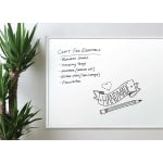 U Brands Melamine Non-Magnetic Dry-Erase Board, 72in X 48in, Silver Aluminum Frame, Actual Size 70in X 47in (033U00-01)