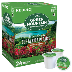 Green Mountain Coffee Single-Serve Coffee K-Cup Pods, Costa Rica ParaÃƒÆ’Ã‚Â­so, Carton Of 24