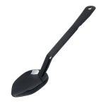 Carlisle Solid High-Heat Serving Spoons, 13inL, Black, Pack Of 12