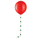 Amscan Balloon With Christmas Tree And Candy Cane Tail, 24in, Red/Multicolor