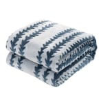 Sedona House Microfiber Flannel Twin Blanket, 60in x 80in, Blue