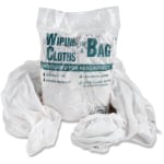 Bag-A-Rags Reusable Wiping Cloths, Cotton, White, 1lb Pack