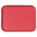 Cambro Fast Food Trays, 14in x 18in, Red, Pack Of 12 Trays