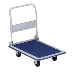 Sparco Folding Platform Truck, 330 Lb. Capacity, Blue/Gray