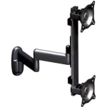 Chief Vertical Dual Arm Wall Mount - 2 Monitors - Black - 16.5 lb - Black