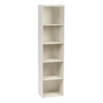 IRIS 67inH 5-Tier Bookcase, White