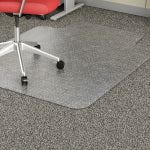 Lorell Economy Studded Chair Mat, 45in x 53in, Wide Lip