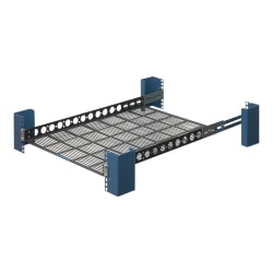 RackSolutions - Rack shelf - powder coated textured black - 1U - 19in