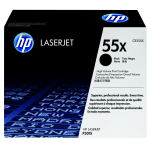 HP 55X Black High Yield Toner Cartridge, CE255X