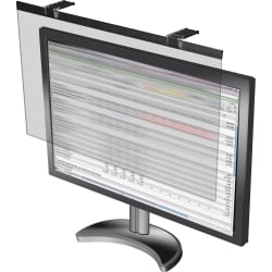 Business Source LCD Monitor Privacy Filter Black - For 22in Widescreen LCD, 21.5in Monitor - 16:10 - Acrylic - Anti-glare - 1 Pack