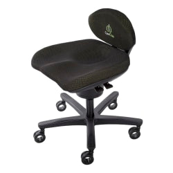 Boss Office Products Task Chair With Antimicrobial Protection, Adjustable Arms, Black