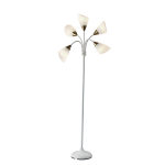 Adesso Simplee 5-Light Floor Lamp, 67inH, White