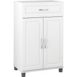 Ameriwood Home SystemBuild Kendall Storage Cabinet, Base, 1 Drawer, 3 Shelves, White