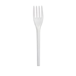 Stalk Market Compostable Cutlery Forks, Pearlescent White, Pack Of 1000