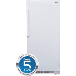 Danby Designer 16.7 cu. ft. Upright Freezer - 16.70 ftÃƒâ€šÃ‚Â³ - Reversible - 16.70 ftÃƒâ€šÃ‚Â³ Net Freezer Capacity - White - LED Light