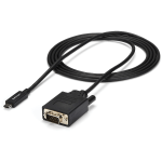 StarTech.com 6ft/2m USB C to VGA Cable - 1920x1200/1080p USB Type C DP Alt Mode to VGA Video Monitor Adapter Cable -Works w/ Thunderbolt 3 - 6.6ft/2m USB Type C (DP Alt Mode HBR2) to VGA cable | 1920x1200/1080p 60Hz | EDID/DDC