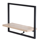 Honey Can Do Floating Wall Shelf, Black