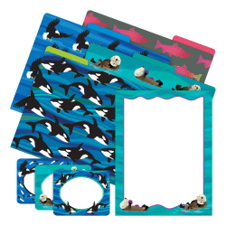 Barker Creek Get Organized Kit, Letter Size, Sea & Sky Otters