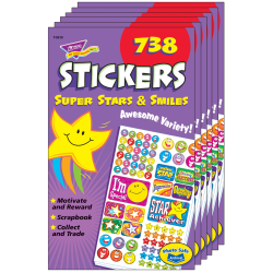 Teacher Created Resources Mini Stickers, Eucalyptus, 378 Stickers Per Pack, Set Of 12 Packs