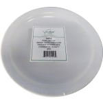 Hoffman Vertex China Catalina Collection Narrow Rim Plates, 7-1/2in, Bright White, Case Of 36 Plates