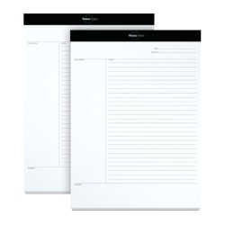 TOPS FocusNotes 15-lb Legal Pads, 8 1/2in x 11in, 50 Sheets Per pad, White, Pack Of 2