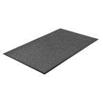 Genuine Joe Silver Series Walk-Off Indoor Mat, 4ft x 6ft, Charcoal