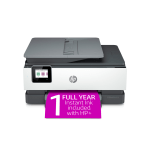 HP OfficeJet Pro 8034e Wireless All-in-One Color Printer with 1 Full Year Instant Ink with HP+ (1L0J0A)