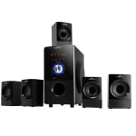 BeFree Sound BFS-440 5.1-Channel Bluetooth Surround Sound Speaker System, 19inH x 22inW x 11inD, Black, 99595498M