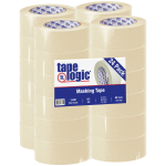 Tape Logic 2600 Masking Tape, 3in Core, 2in x 180ft, Natural, Pack Of 24