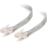 C2G - Crossover cable - RJ-45 (M) to RJ-45 (M) - 25 ft - stranded wire - CAT 5e - silver