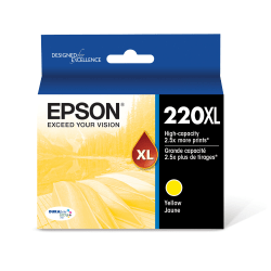 Epson 220XL DuraBrite High-Yield Yellow Ink Cartridge, T220XL420-S