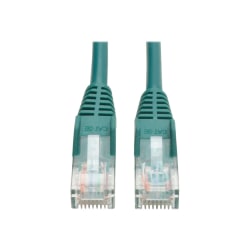 Eaton Tripp Lite Series Cat5e 350 MHz Snagless Molded (UTP) Ethernet Cable (RJ45 M/M), PoE - Green, 50 ft. (15.24 m) - Patch cable - RJ-45 (M) to RJ-45 (M) - 50 ft - UTP - CAT 5e - molded, snagless, solid - green