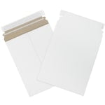 Partners Brand Self-Seal Stayflats Plus Express Pouch Mailers, 7in x 9in, White Pack of 100