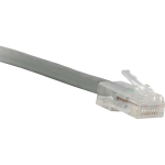 ENET Cat5e Gray 4 Foot Non-Booted (No Boot) (UTP) High-Quality Network Patch Cable RJ45 to RJ45 - 4Ft - Lifetime Warranty