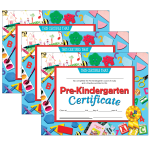 Hayes Certificates, 8-1/2in x 11in, Pre-Kindergarten, 30 Certificates Per Pack, Set Of 3 Packs