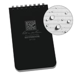 Rite in the Rain Top-Spiral Pocket Notebook, 3in x 5in, Universal Rule, 100 Pages (50 Sheets), Black