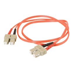 C2G-8m SC-SC 62.5/125 OM1 Duplex Multimode PVC Fiber Optic Cable - Orange - Fiber Optic for Network Device - SC Male - SC Male - 62.5/125 - Duplex Multimode - OM1 - 8m - Orange