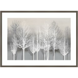 Amanti Art Back Roads Forest And Fields by Jacqueline Ellens Framed Canvas Wall Art Print, 16inH x 23inW, Graywash