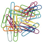 Office Depot Brand Fashion Paper Clips, Pack Of 60, Assorted