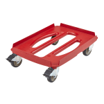 Cambro Cam GoBox Camdolly ABS Small Compact Dolly, 7-5/16inH x 17-7/16inW x 24-15/16inD, Red