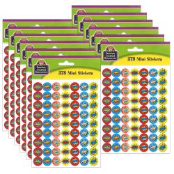 Trend Sticker Pads, Super Stars & Smiles, 738 Stickers Per Pad, Set Of 6 Pads