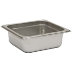 Hoffman Tech Browne Stainless Steel Steam Table Pans, 1/6 Size, Silver, Pack Of 72 Pans