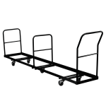 Flash Furniture Vertical Storage Dolly For 50 Metal Folding Chairs, Black