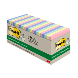 Post-it Notes Value Pack, 3 in x 3 in, 14 Pads, 100 Sheets/Pad, Clean Removal, Canary Yellow and Poptimistic Collection