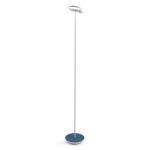 Koncept Royyo LED Floor Lamp, 45-1/2inH, Matte White Body/Azure Felt Base Plate